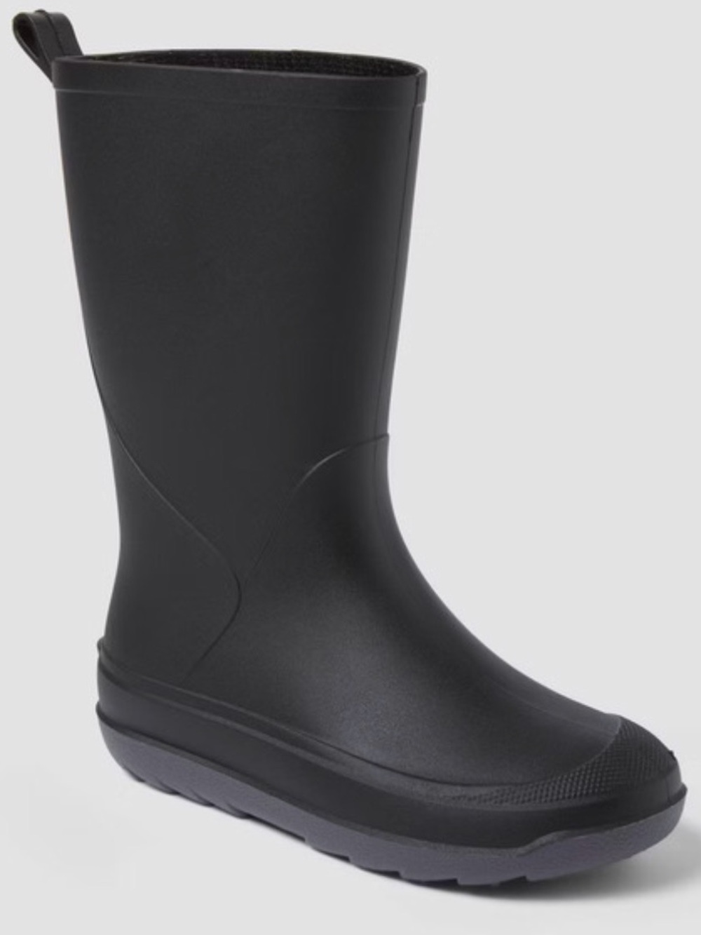 Cat & Jack Kids' Andy Rain Boots, Size 5- Black: Waterproof, Pull-On,